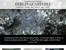 Tablet Screenshot of berlinquarterly.com